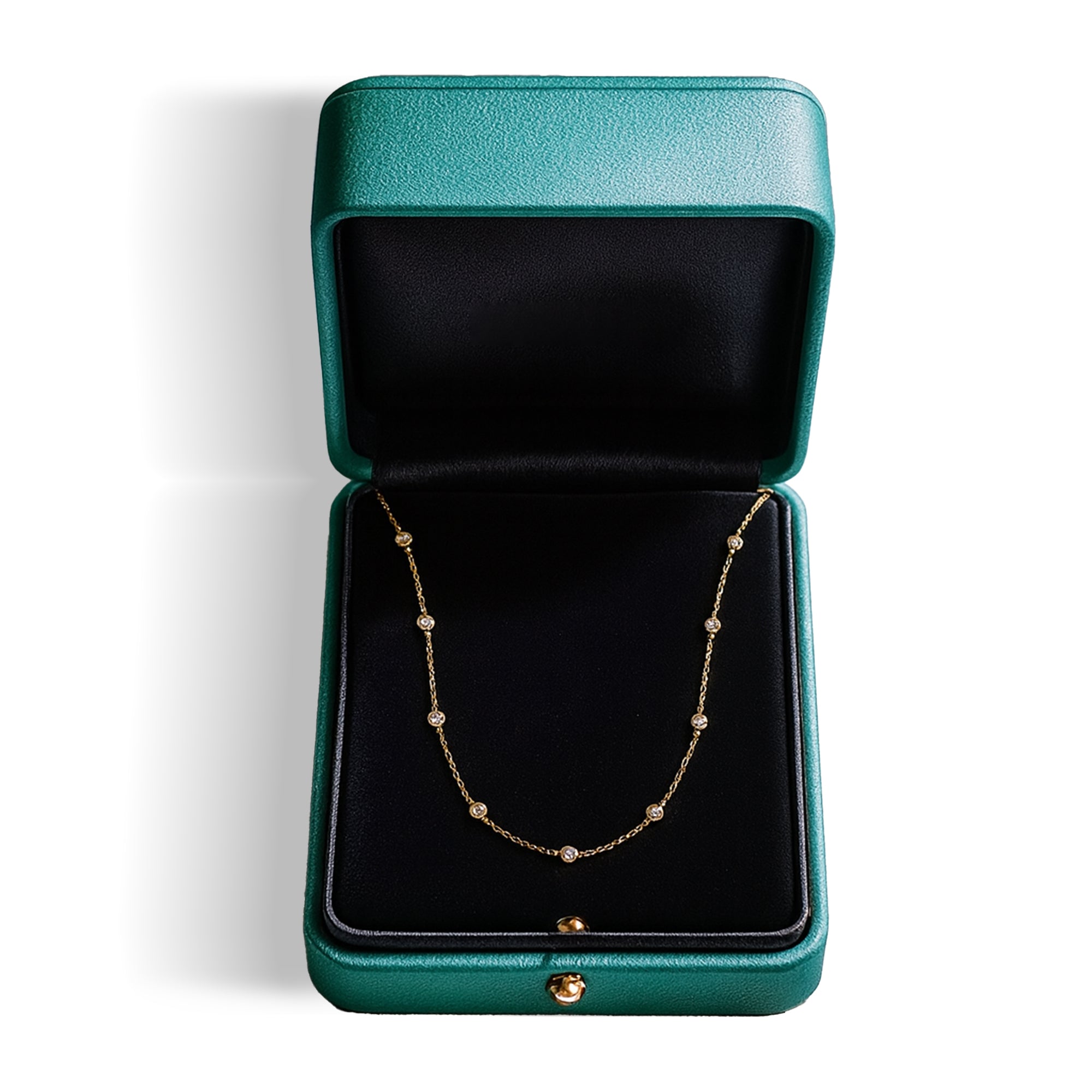 Bezel Set Diamond Chain Necklace