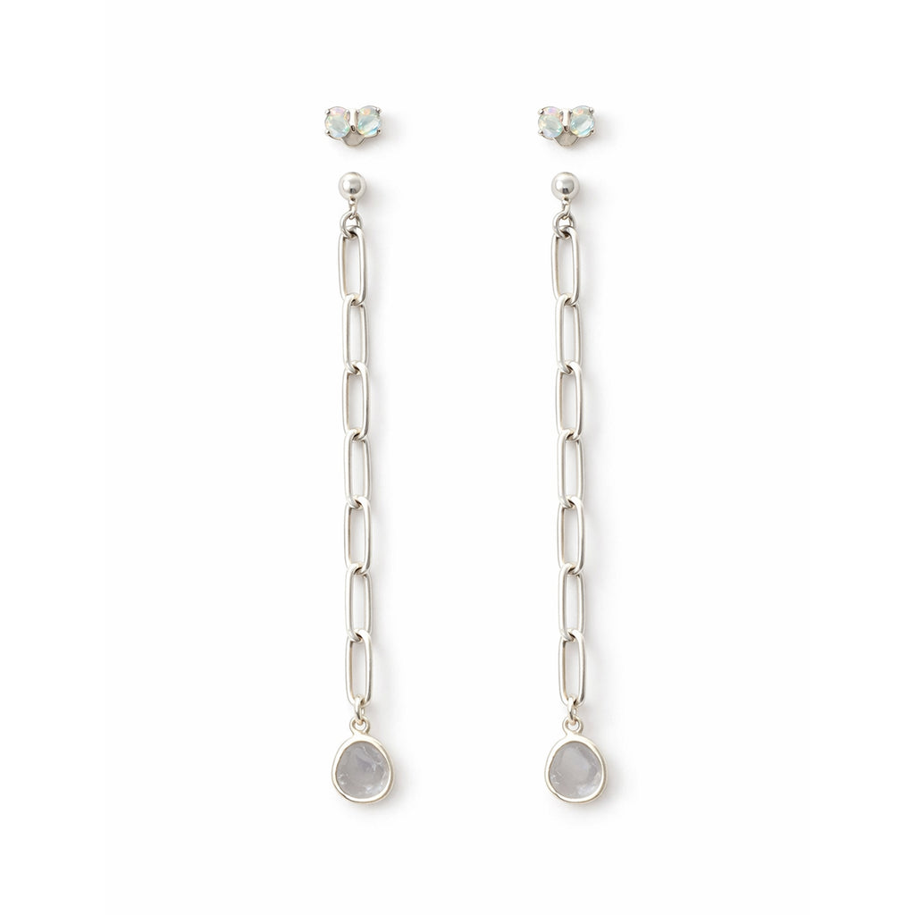 Raw Diamond Dangle Earrings
