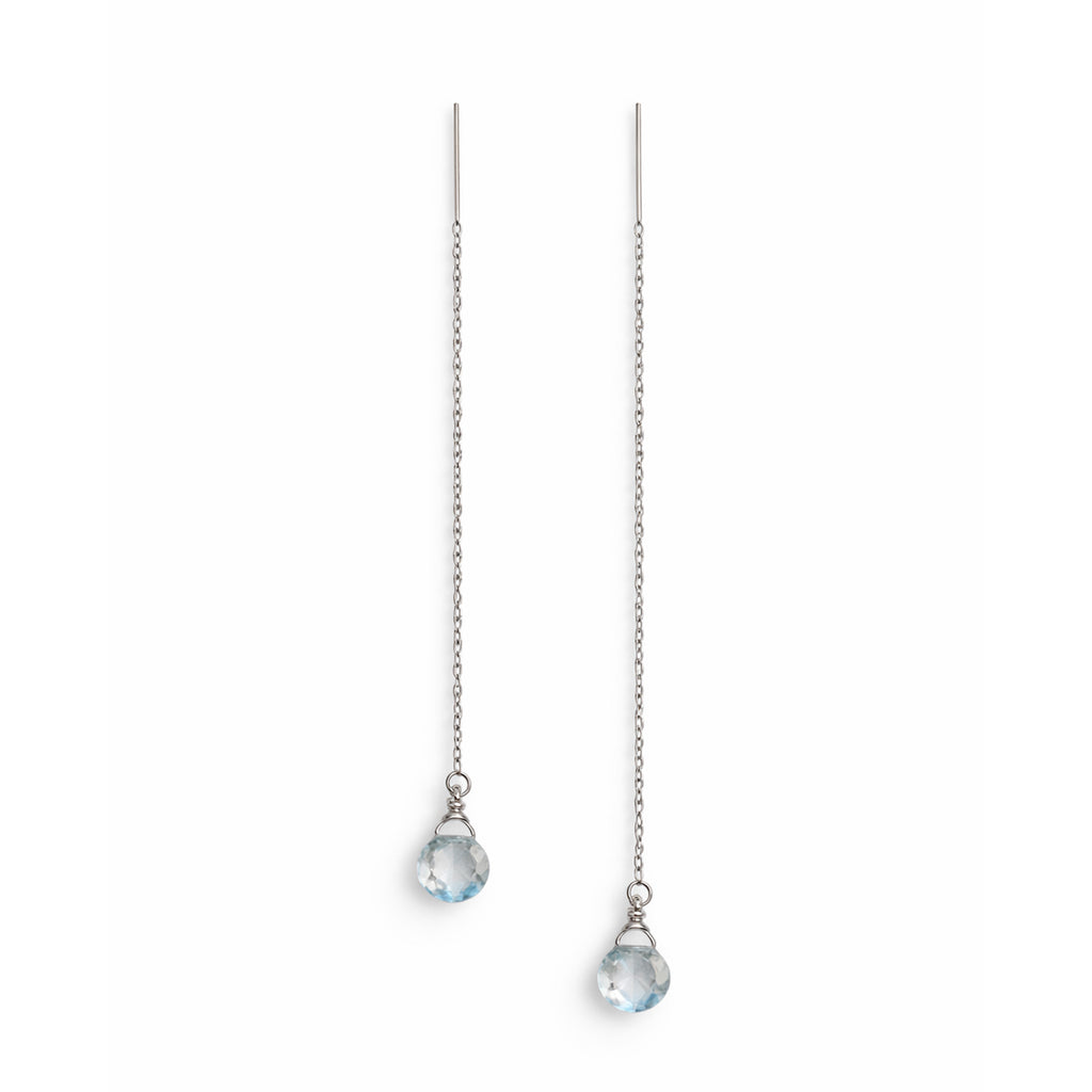 Green Amethyst Drop Earrings