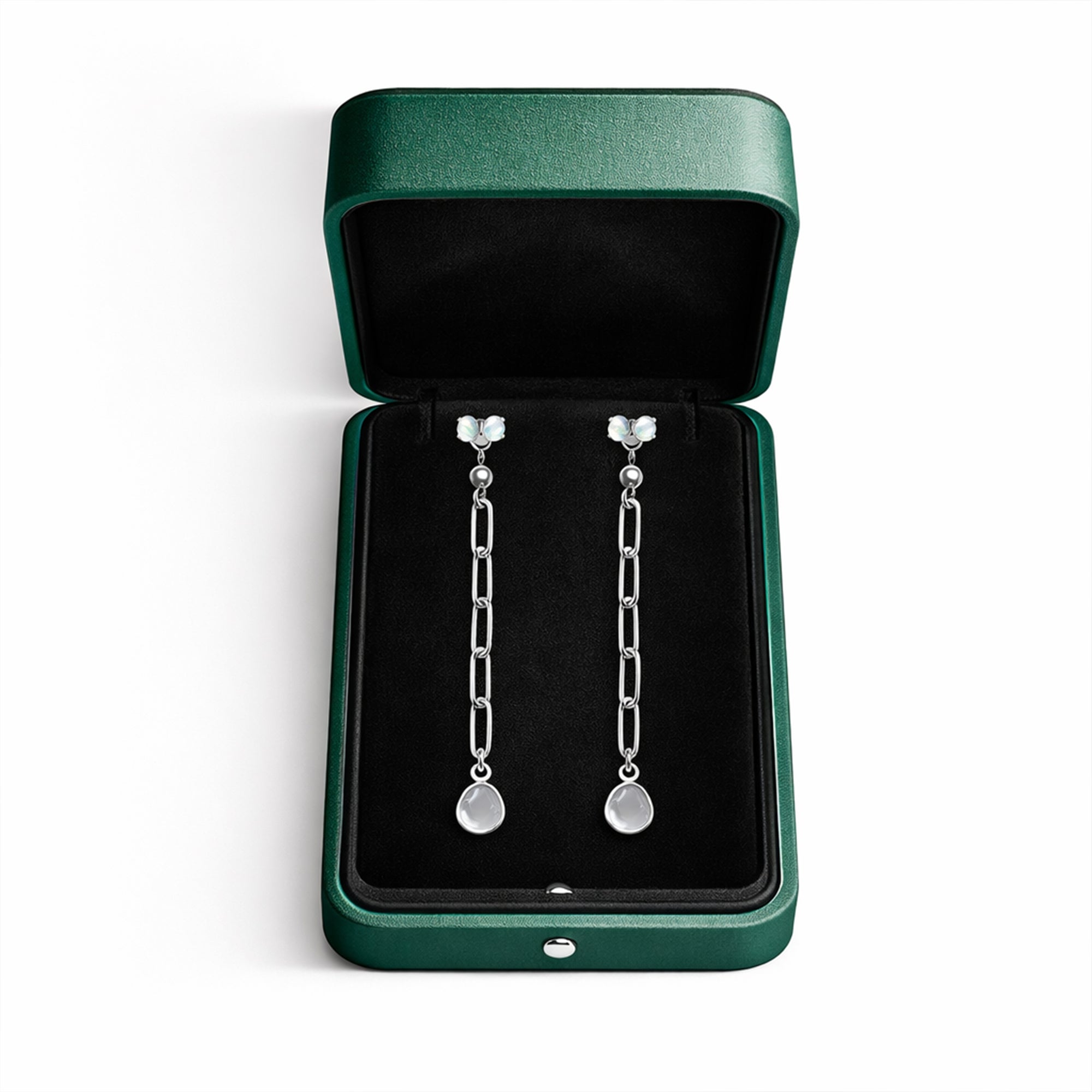 Raw Diamond Dangle Earrings