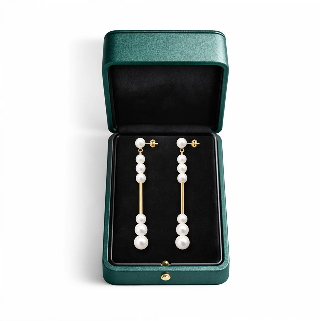 Pearl Bar Earrings