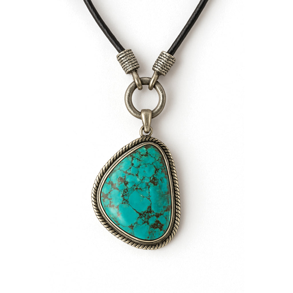 Turquoise Stone Pendant Necklace