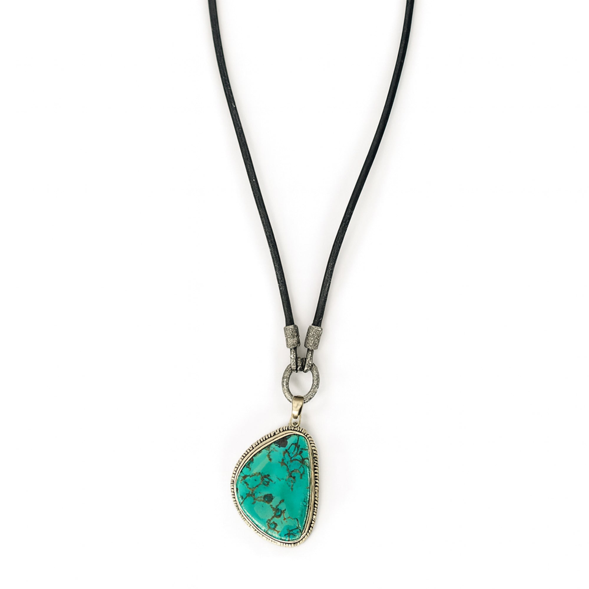 Turquoise Stone Pendant Necklace