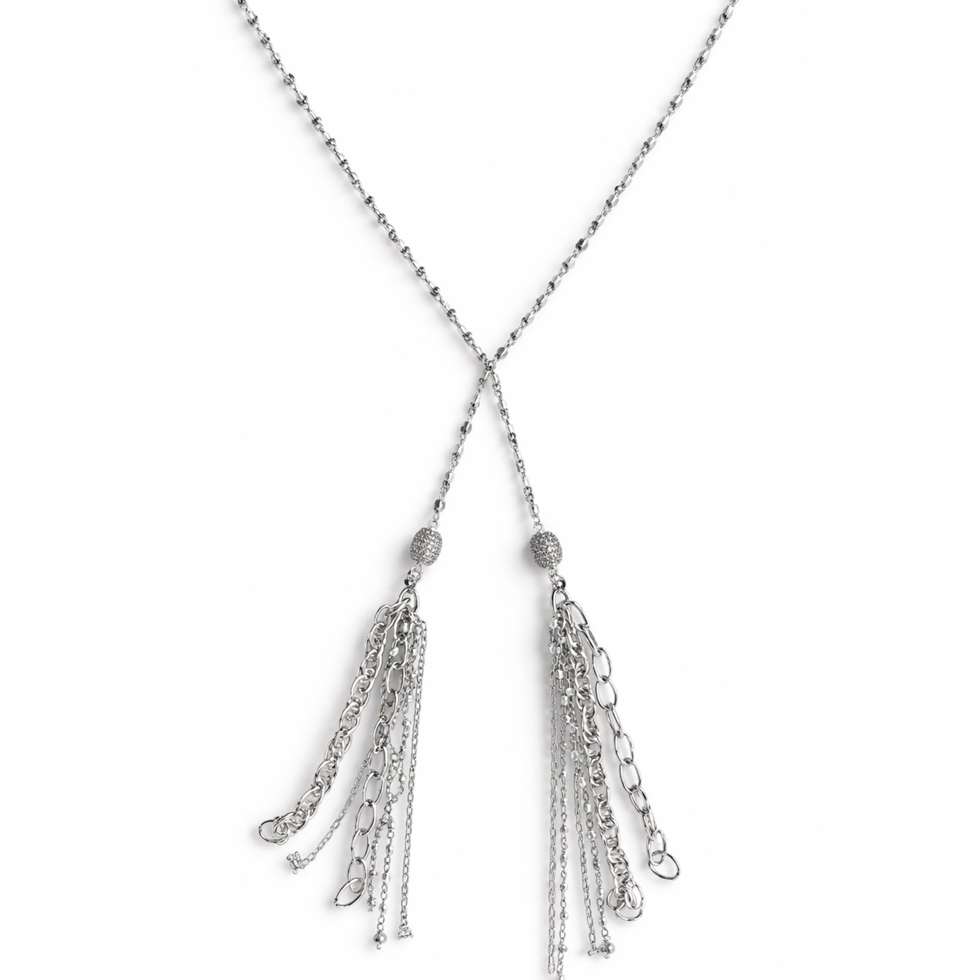 Hematite tassel necklace