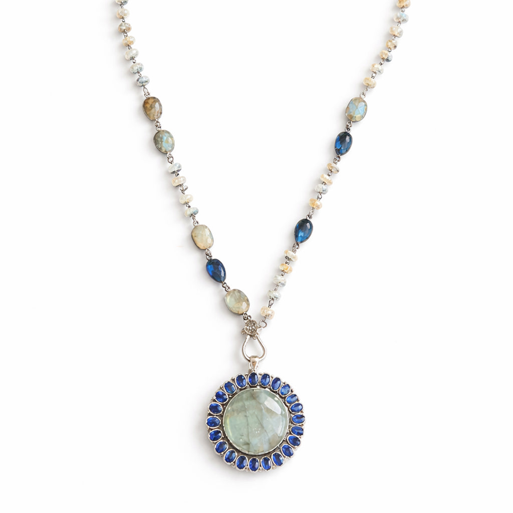 Labradorite & London Blue Quartz Necklace