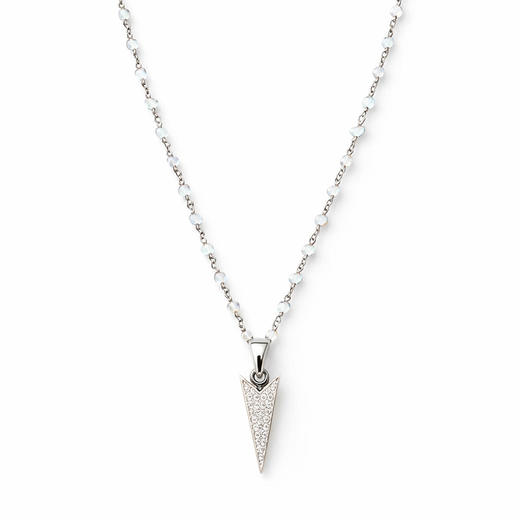 Pave Diamond Arrowhead Necklace