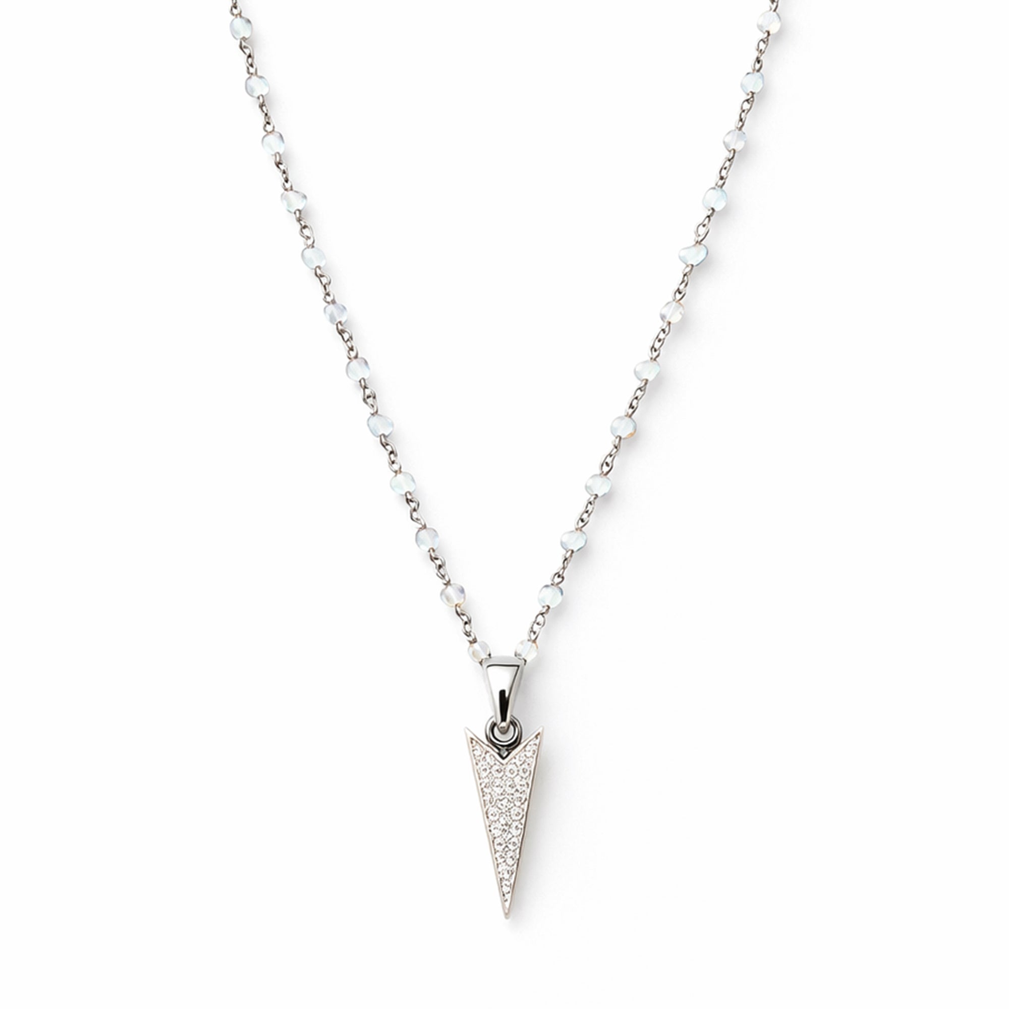 Pave Diamond Arrowhead Necklace
