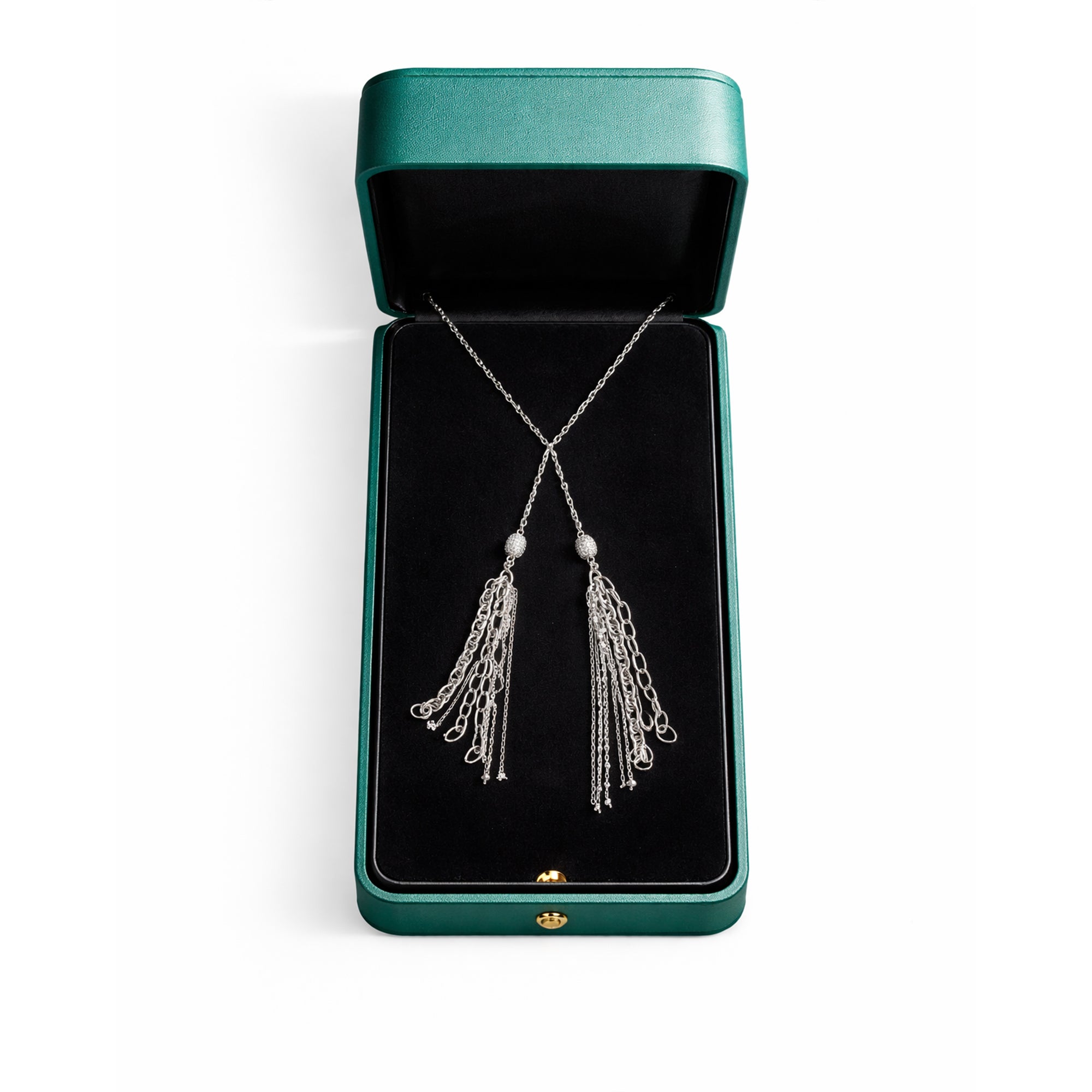 Hematite tassel necklace
