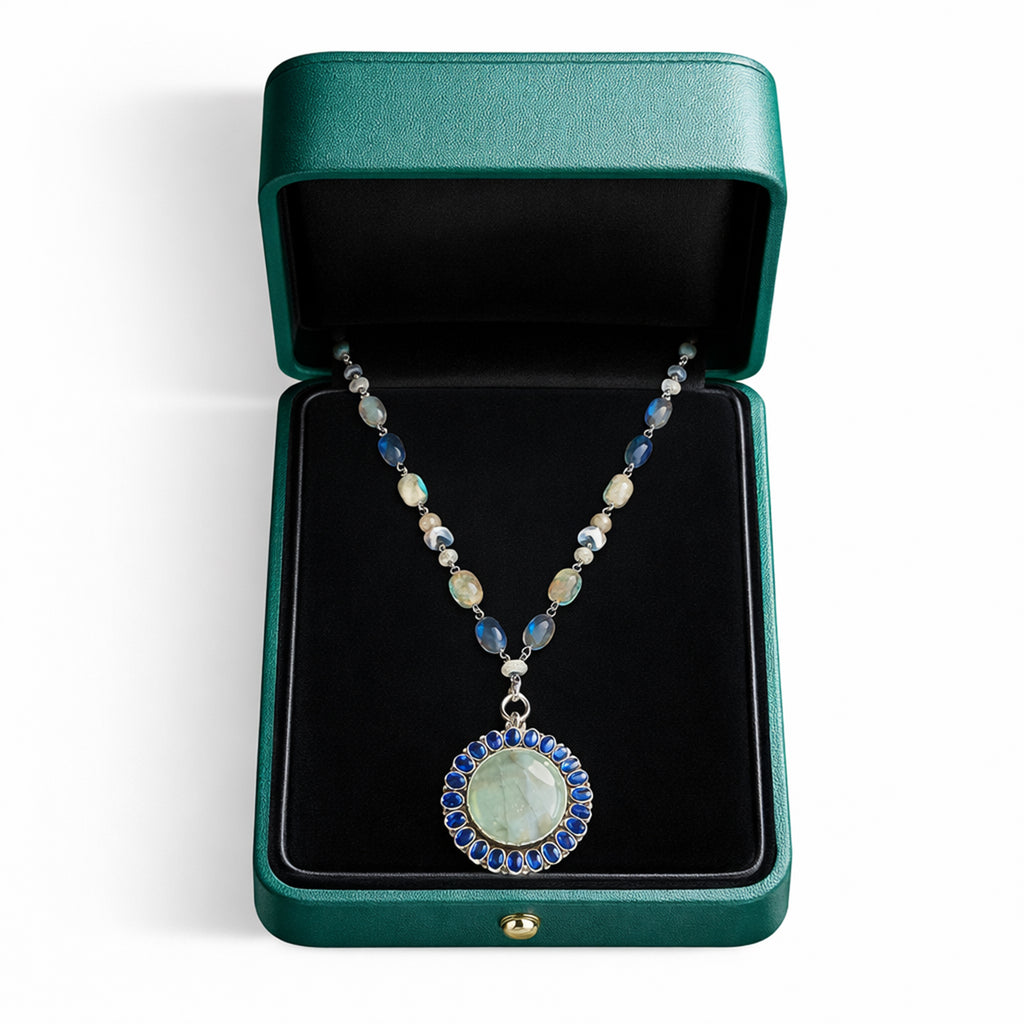 Labradorite & London Blue Quartz Necklace