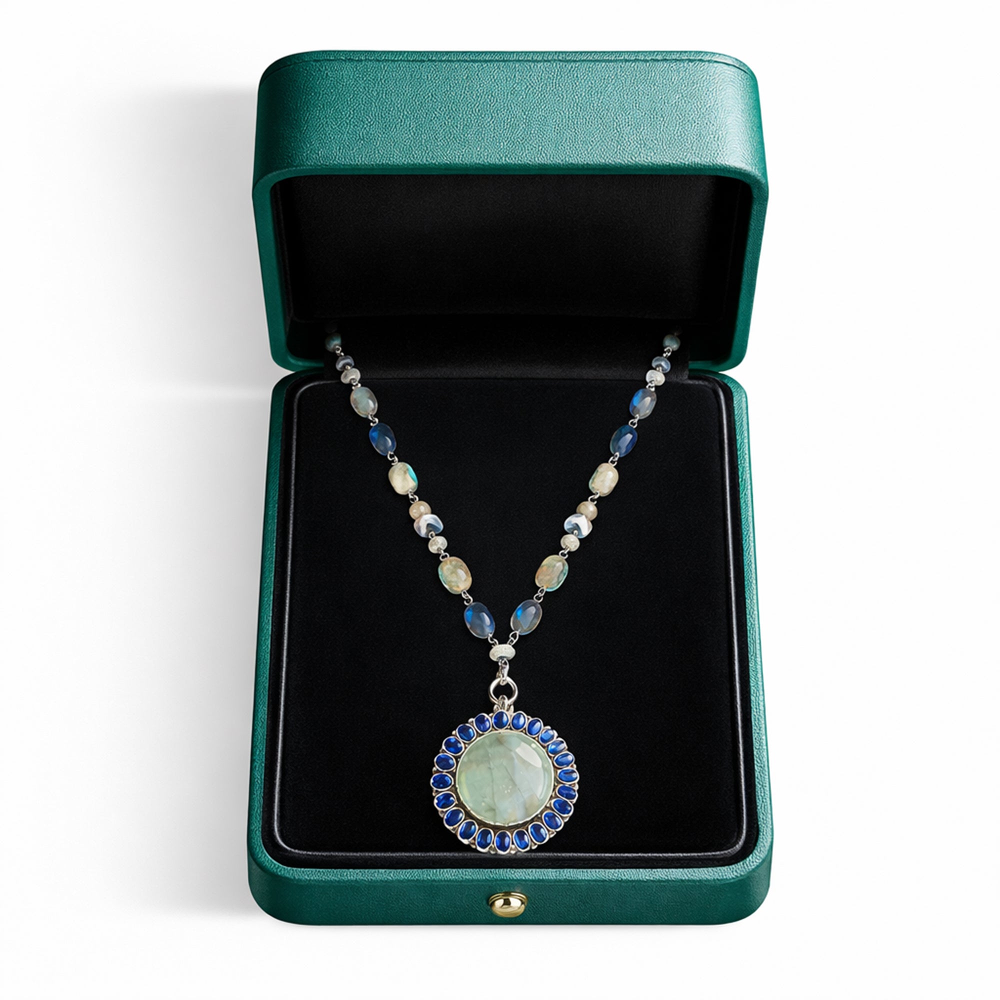 Labradorite & London Blue Quartz Necklace