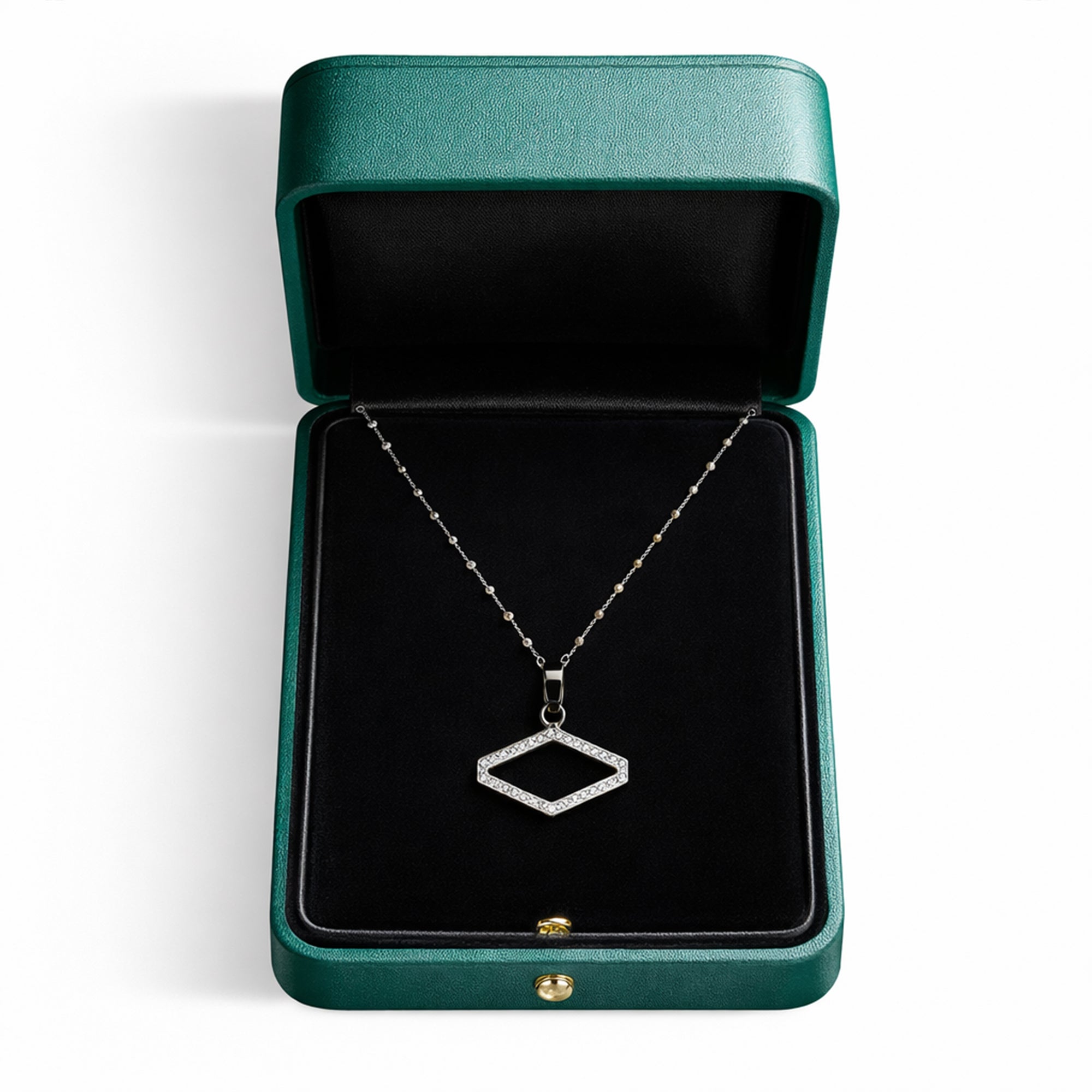 Pave Diamond Pendant Necklace